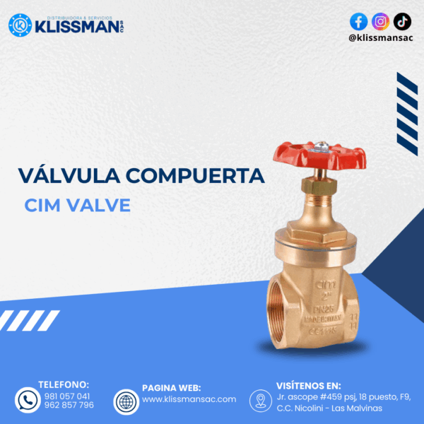 VÁLVULA COMPUERTA CIM VALVE