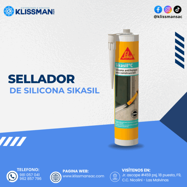 SELLADOR DE SILICONA SIKASIL