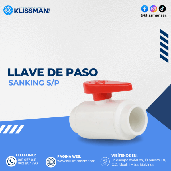 LLAVE DE PASO SANKING - Imagen 2