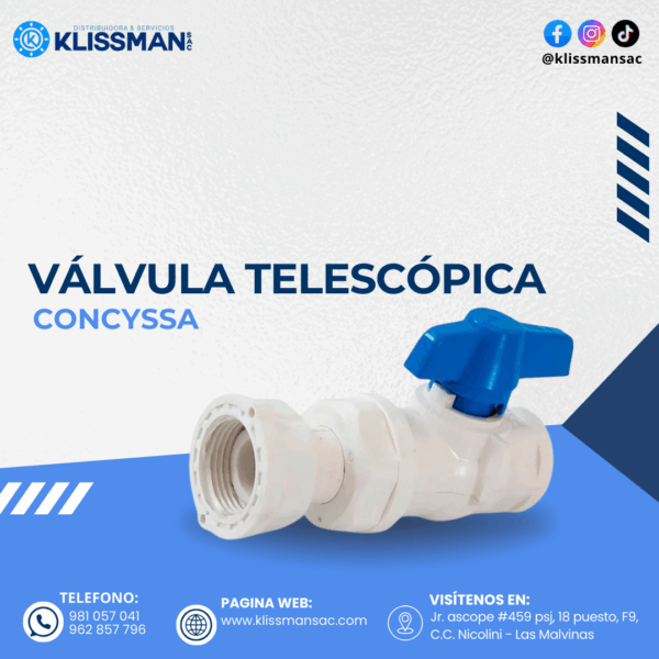 VÁLVULA TELESCÓPICA CONCYSSA