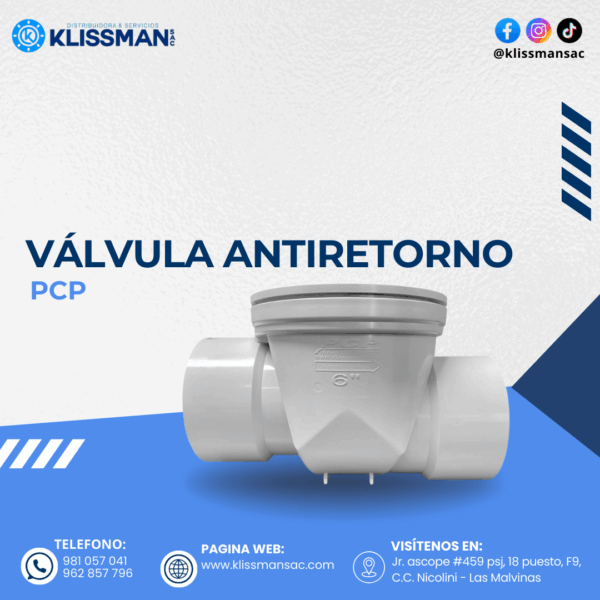 VÁLVULA ANTIRETORNO