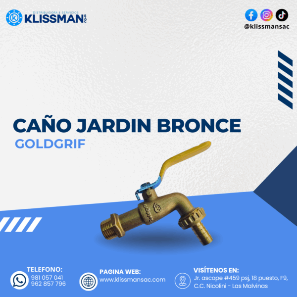 CAÑO JARDIN BRONCE GOLDFRIF